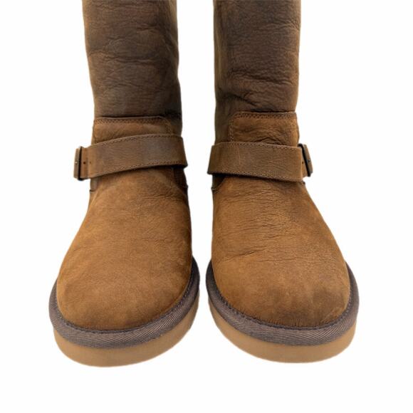 Ugg Sutter Boots | eBay Ugg Sutter Water Resistant Brown Double Buckle Wool Lined Winter Leather Boots